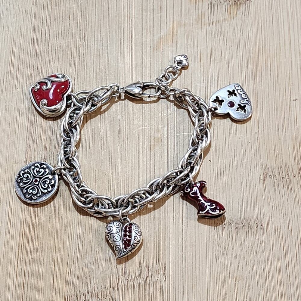 Brighton the power of red‎ heart cottage love hope dream charm bracelet
